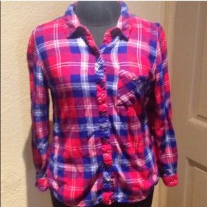Rails Ladies Sz S Red Flannel Shirt
